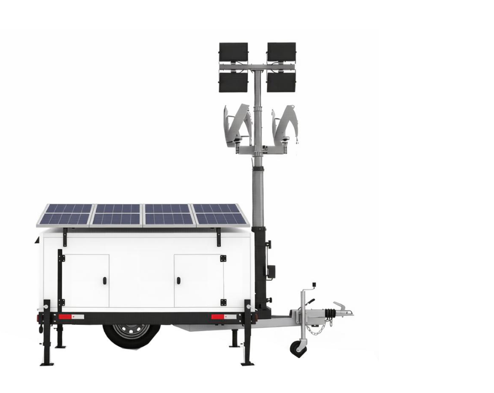 Wind-Solar-Diesel Hybrid Light Tower